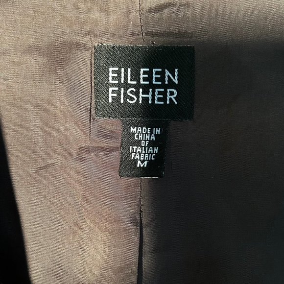 100% Wool Eileen Fisher Deep Olive Green Pantsuit Size M Excellent Condition! - Picture 4 of 7